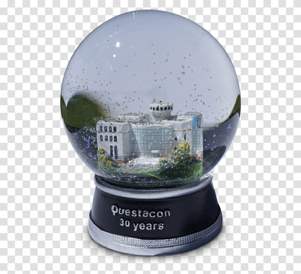 Questacon 30th Anniversary Snow Globe Sphere, Helmet, Egg, Food Transparent Png