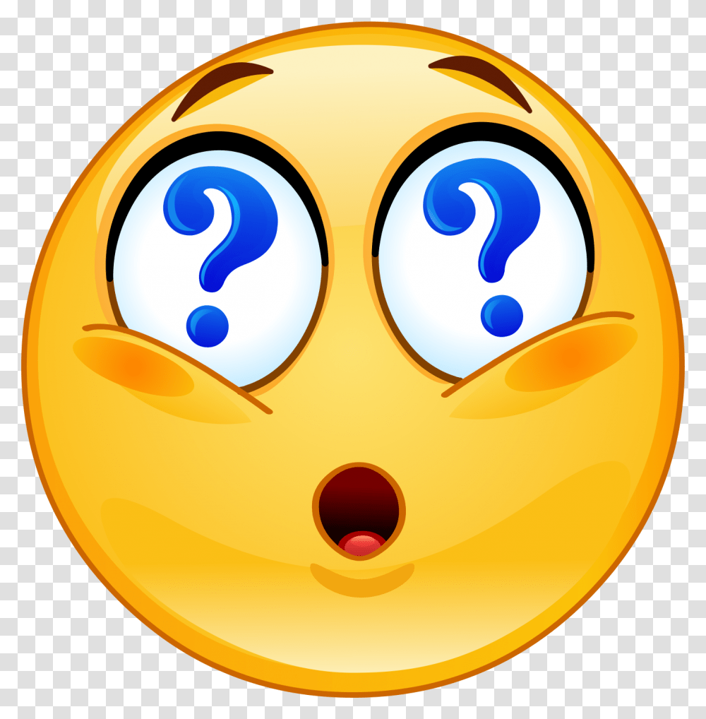 Question Emoji 208 Decal Smiley Question, Sweets, Food, Confectionery, Mask Transparent Png