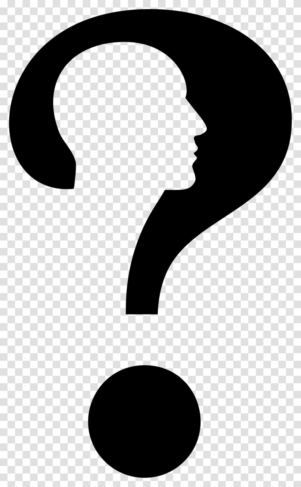 Question Head Two Clip Arts Question Mark With Face, Gray, World Of Warcraft Transparent Png