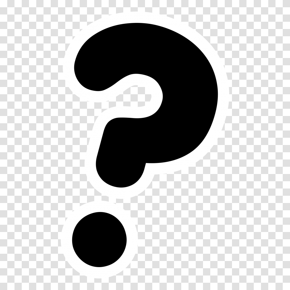 Question Icon Clipart Question Mark Clipart, Stencil, Text, Alphabet, Face Transparent Png