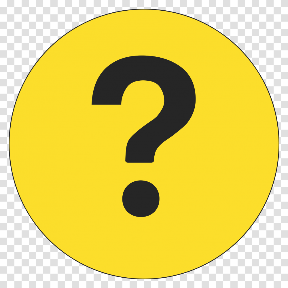 Question Mark Circle Question Mark Yellow, Number, Symbol, Text, Tennis Ball Transparent Png
