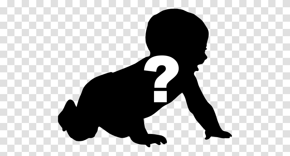 Question Mark Clipart Silhouette, Person, Human, Baby, Stencil Transparent Png