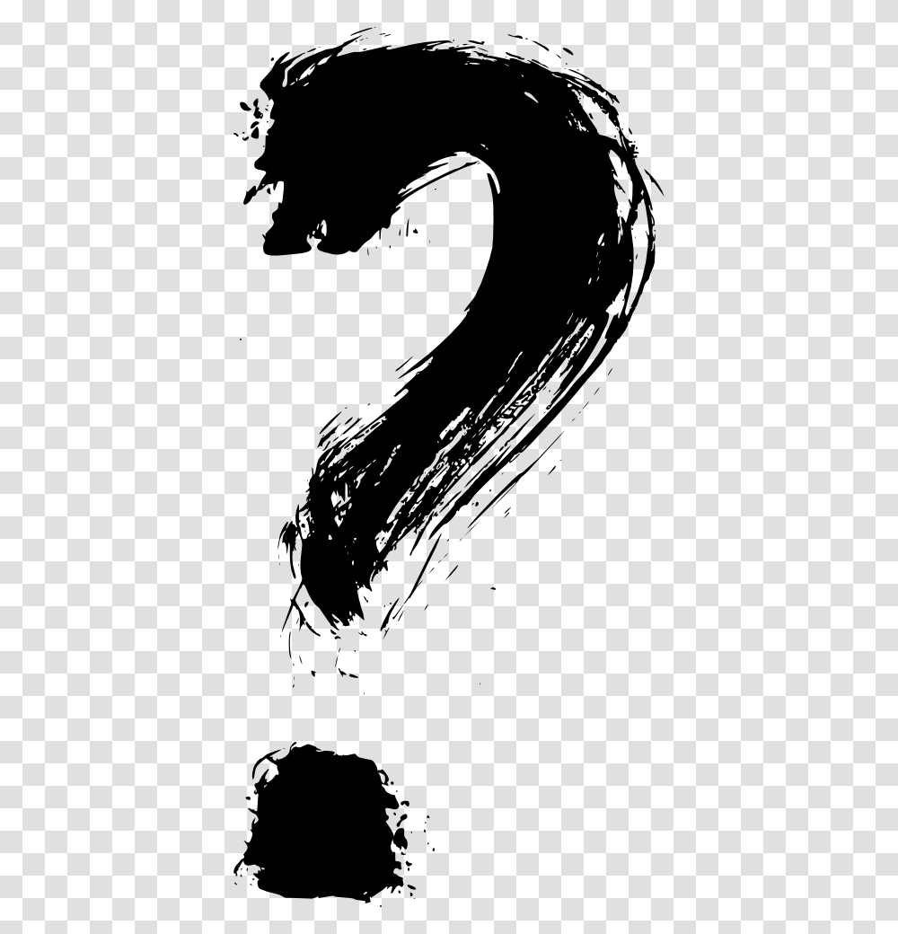 Question Mark File, Footprint, Stencil, Stain, Silhouette Transparent Png