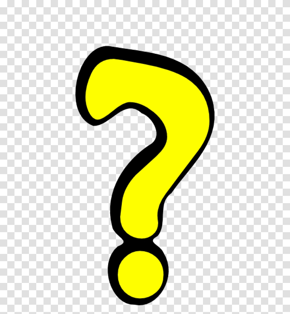 Question Mark Free Clipart Image With Yellow Yellow Question Mark, Number, Silhouette Transparent Png
