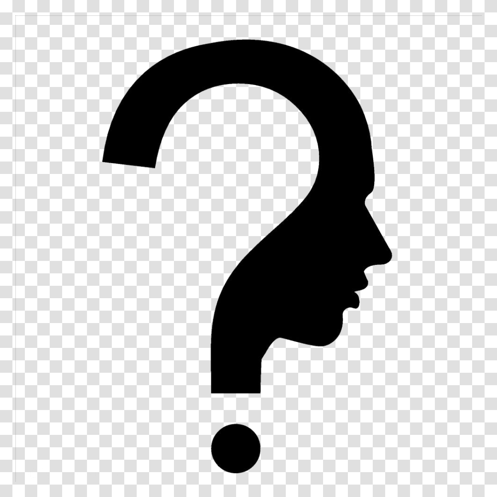Question Mark Human Head Symbol Question Mark With A Person Background, Number, Axe, Tool Transparent Png