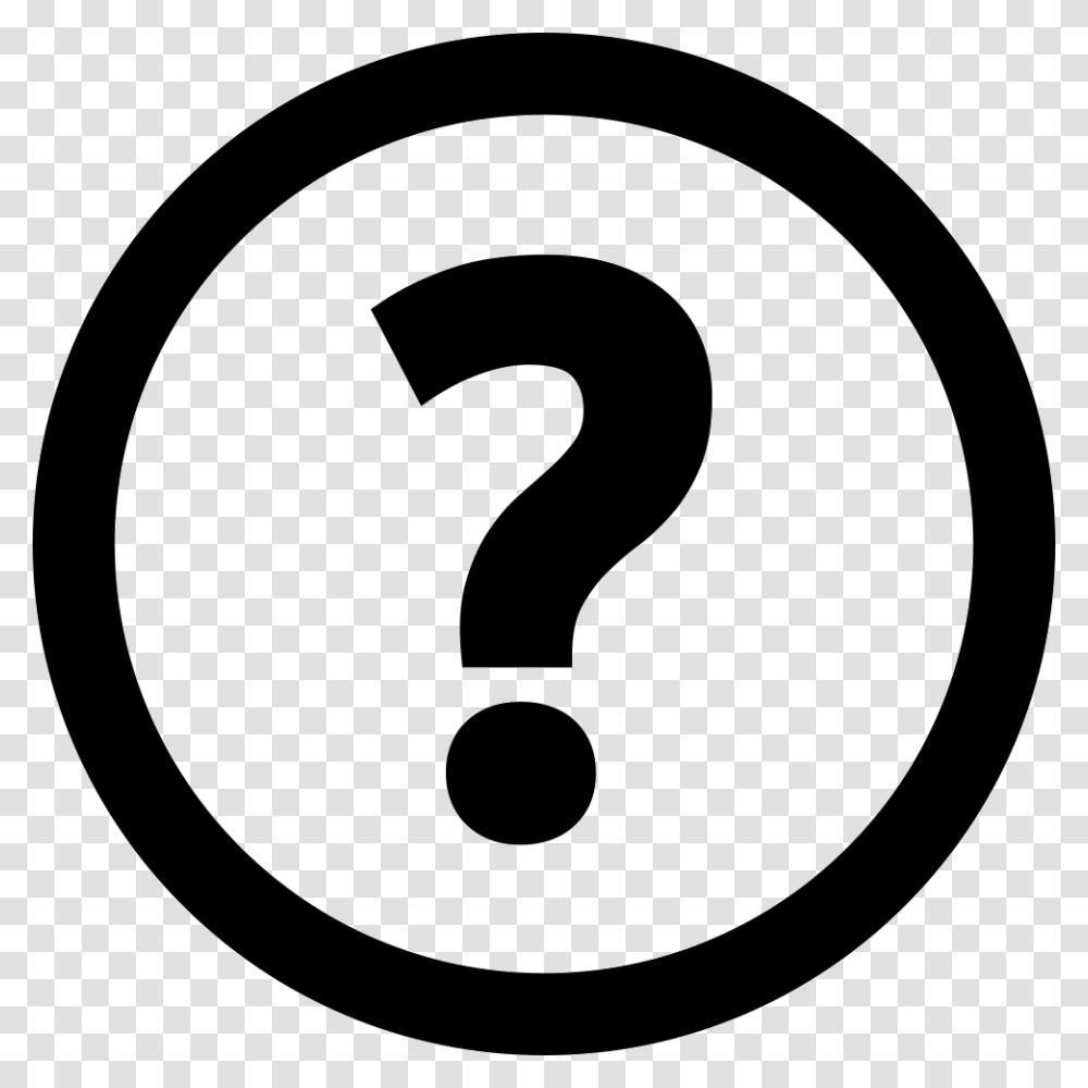 Question Mark In Circle, Number Transparent Png