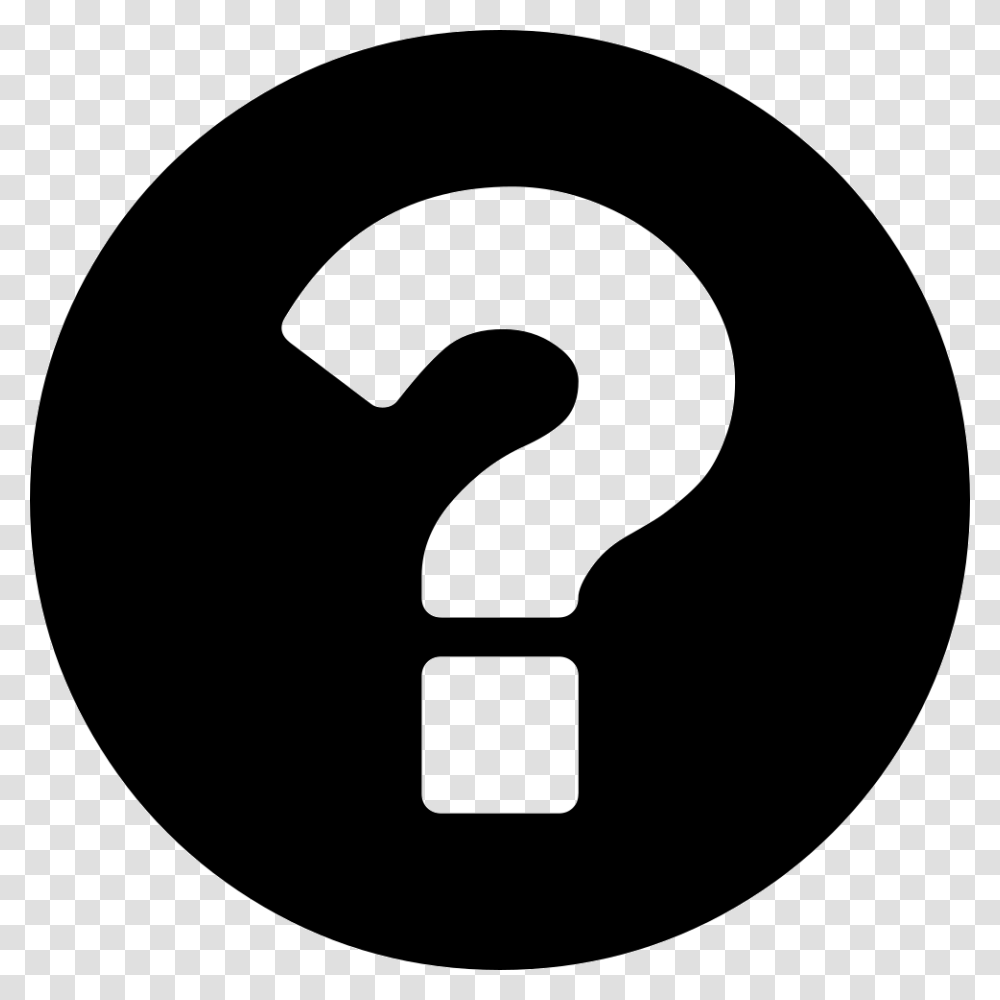 Question Mark On A Circular Black Background Icon Free, Light, Machine Transparent Png