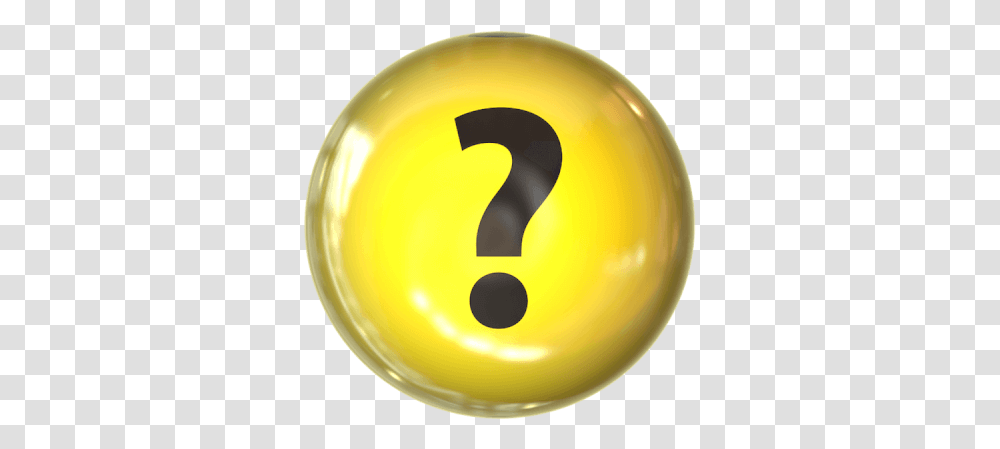 Question Mark On Yellow Sphere Answering How To Use Je Sais Pas, Ball, Sport, Sports, Bowling Ball Transparent Png