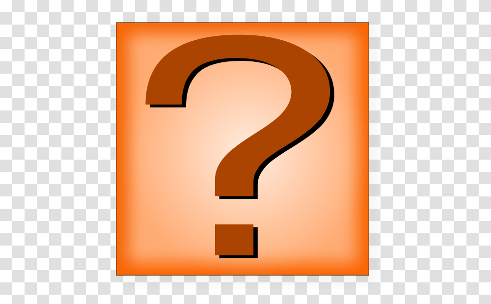 Question Mark Orange Button Question Mark Box Clipart, Number, Alphabet Transparent Png