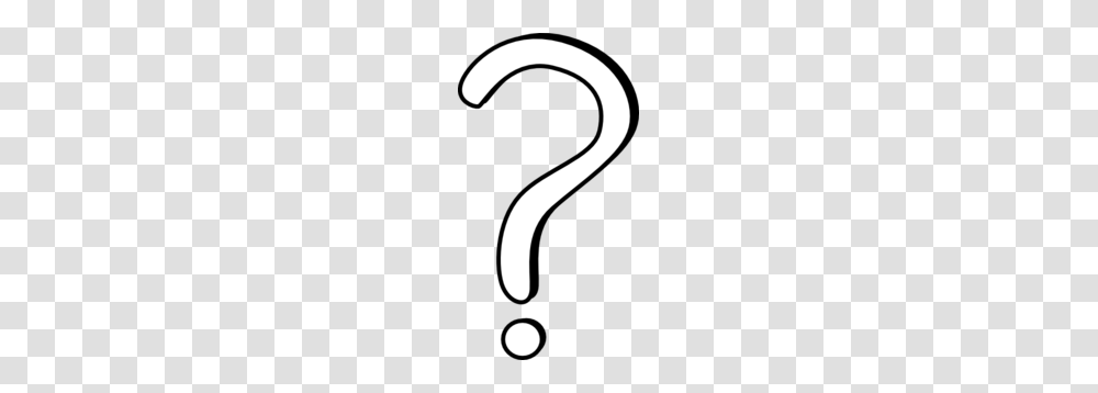 Question Mark Outline Clip Art, Number, Stencil Transparent Png