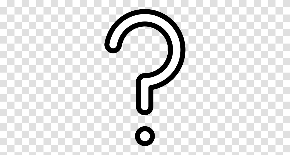 Question Mark Vector Outline, Stencil, Silhouette, Electronics Transparent Png