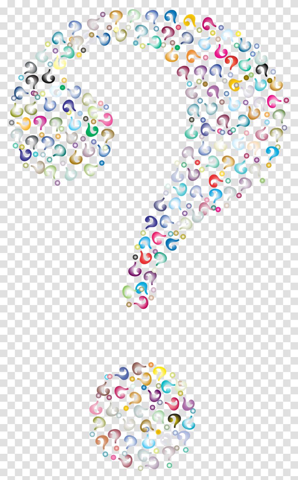Question Marks Background, Paper, Confetti Transparent Png
