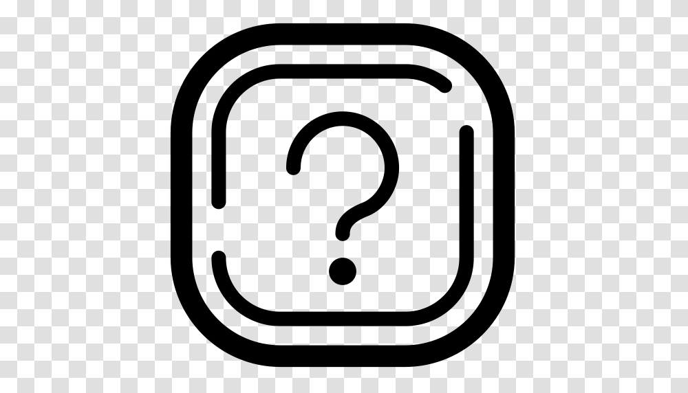 Question Question Mark Sign Icon With And Vector Format, Gray, World Of Warcraft Transparent Png