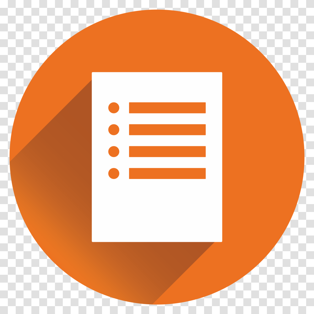 Questionnaire Icon Orange, Label, Logo Transparent Png