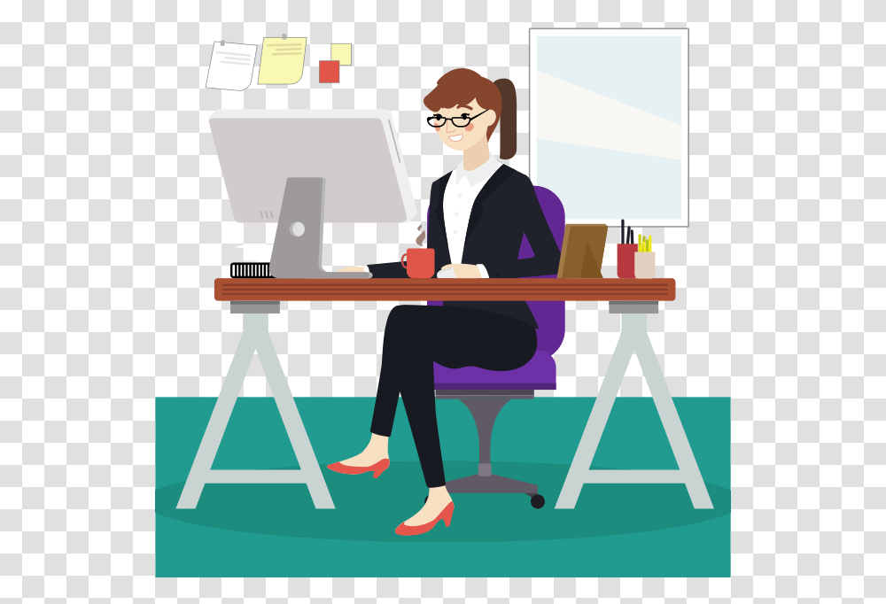 Questions To Ask During A Job Interview Cartoon, Standing, Person, Human, Furniture Transparent Png