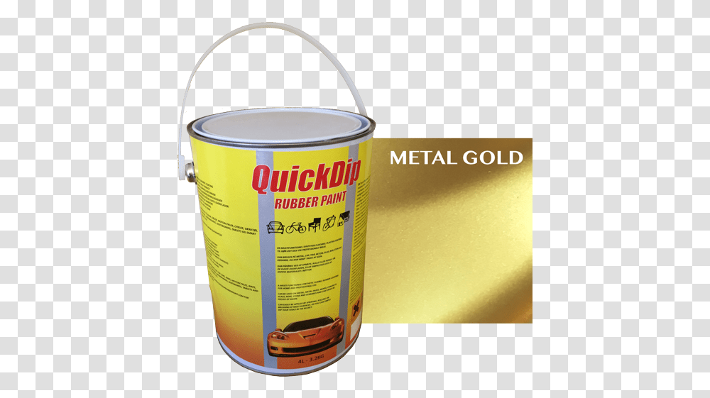 Quick Dip Rubber Paint 4l Gold Matt Gold Rubber Paint, Tin, Can, Bucket Transparent Png