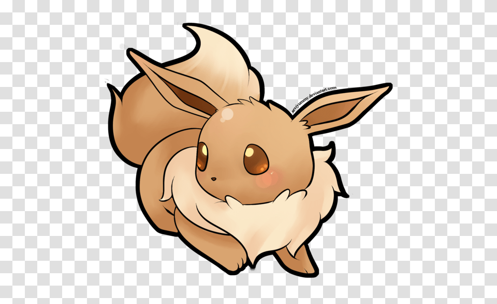 Quick Eevee Drawing, Hare, Rodent, Mammal, Animal Transparent Png