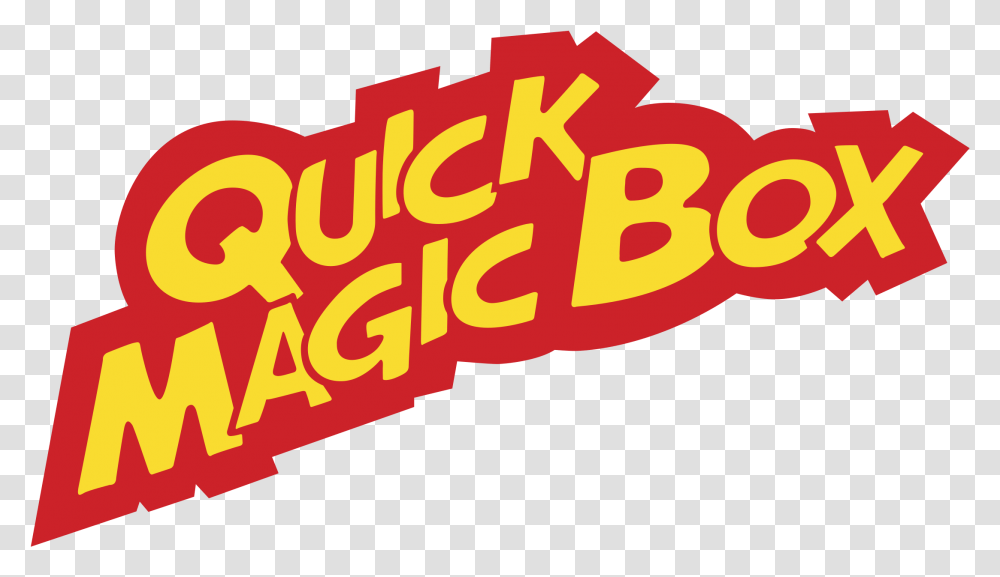 Quick Magic Box Logo Magic Box Quick, Text, Alphabet, Word, Bazaar Transparent Png