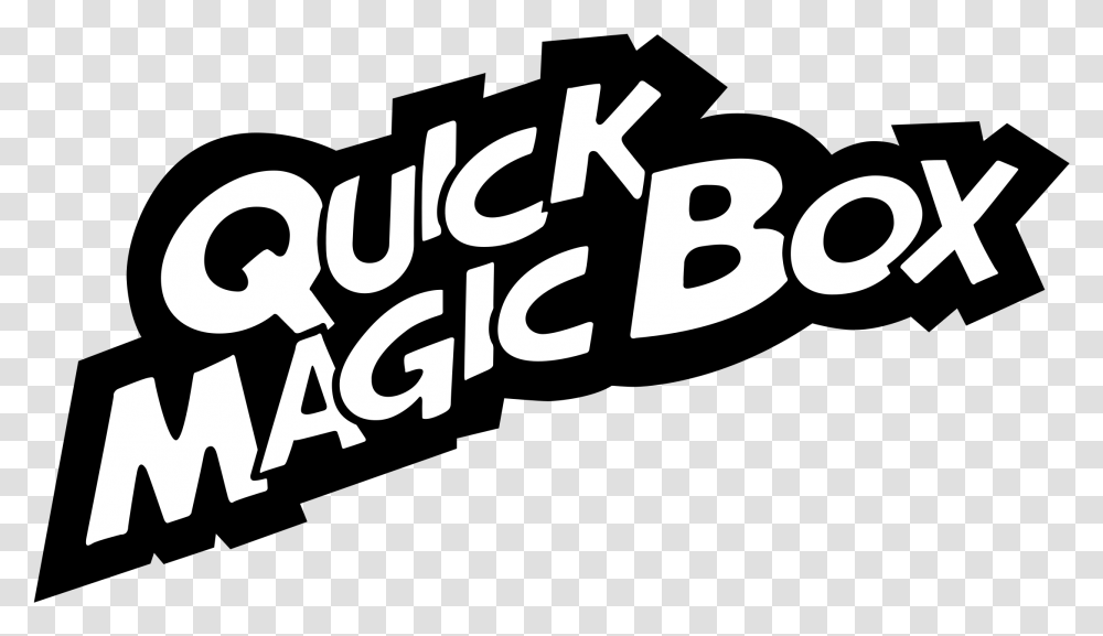 Quick Magic Box Logo Magic Box Quick, Label, Alphabet, Word Transparent Png