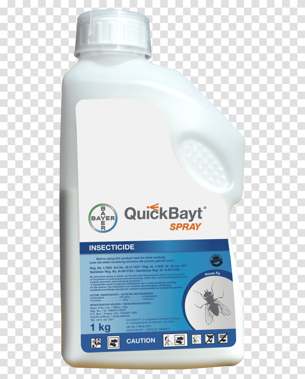 Quickbayt Spray Fly Bait 1kgTitle Quickbayt Spray Bayer, Mobile Phone, Electronics, Bottle, Milk Transparent Png