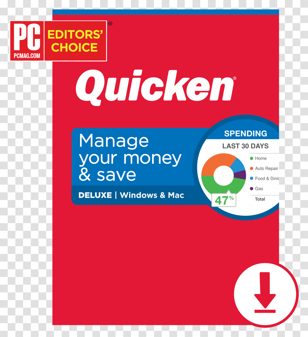 Quicken 2020 Deluxe 1 Year Email Delivery User For Pcmac Quicken, Advertisement, Poster, Flyer, Paper Transparent Png