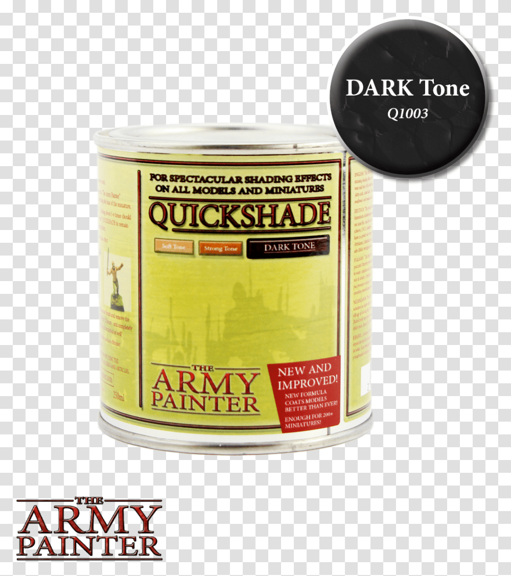 Quickshade Dark Tone Army Painter Quick Shade, Tin, Can, Canned Goods, Aluminium Transparent Png