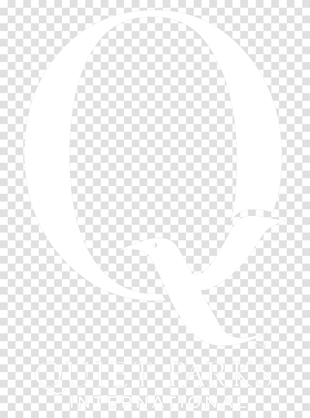 Quiet Parks Logo White Illustration, Animal, Bird, Stencil, Penguin Transparent Png