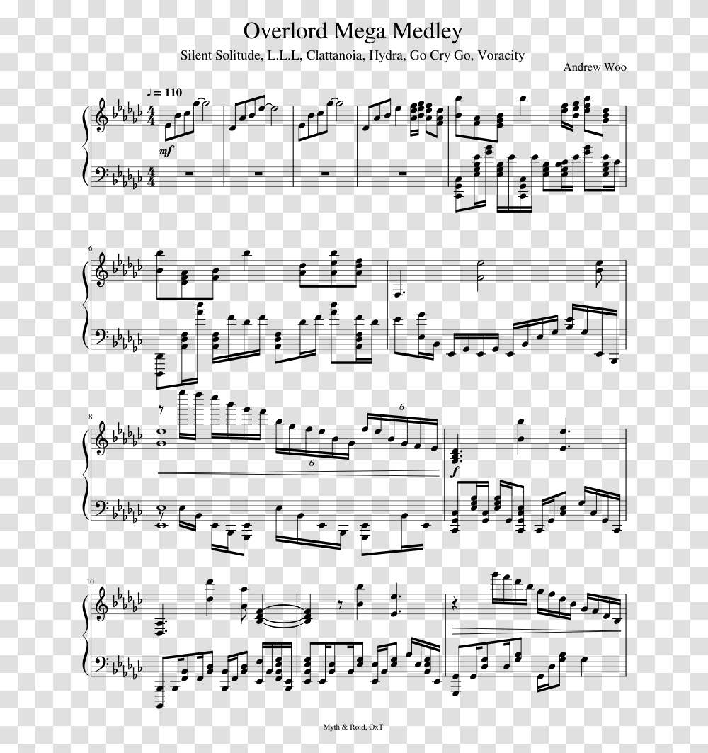 Quiet Time Rdr2 Sheet Music, Gray, World Of Warcraft Transparent Png