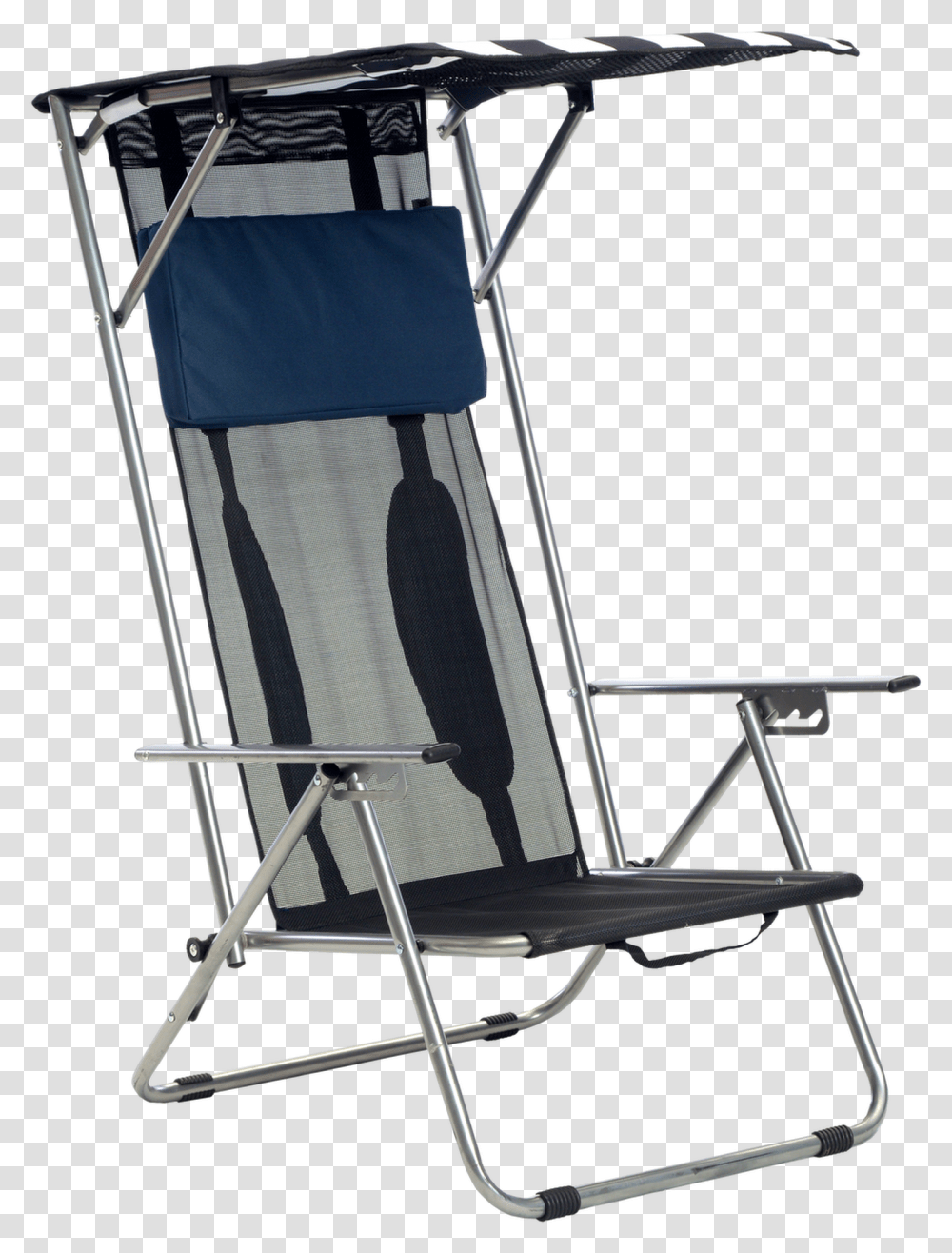 Quik Shade Beach Recliner Shade Chair Wheeled Beach Chair With Canopy, Furniture, Bow, Rocking Chair, Canvas Transparent Png