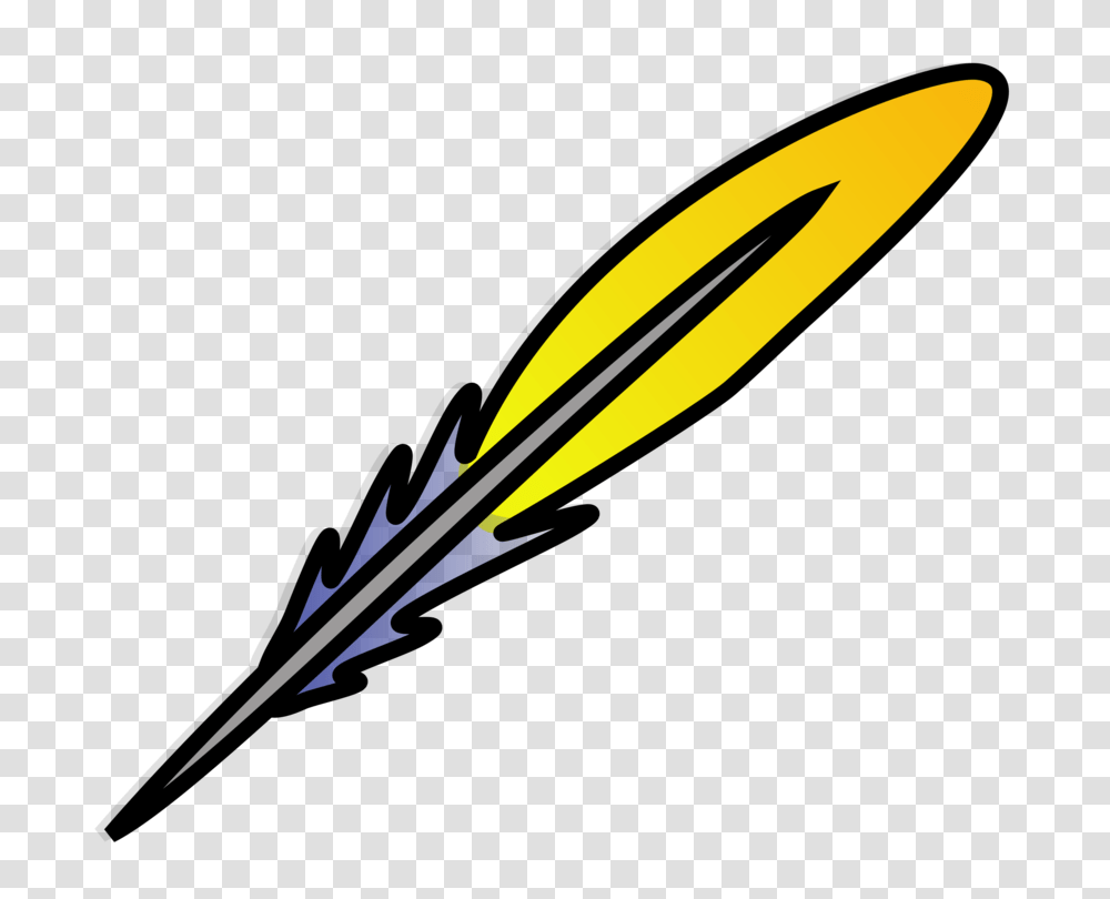 Quill Feather Drawing Common Ostrich Inkwell, Baseball Bat, Team Sport, Sports, Softball Transparent Png