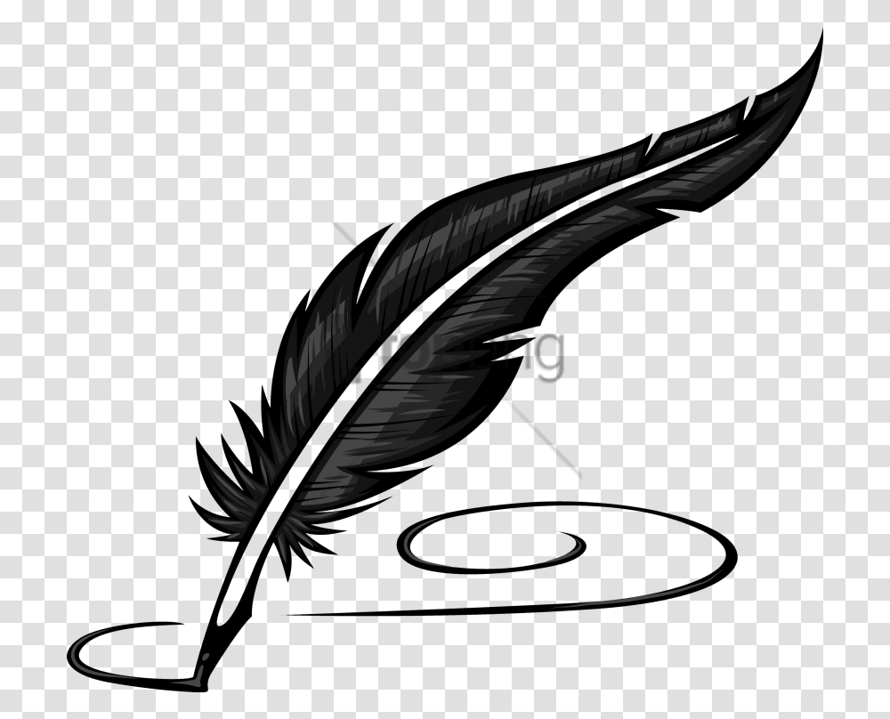 Quill Feather Pen, Bottle, Drawing Transparent Png