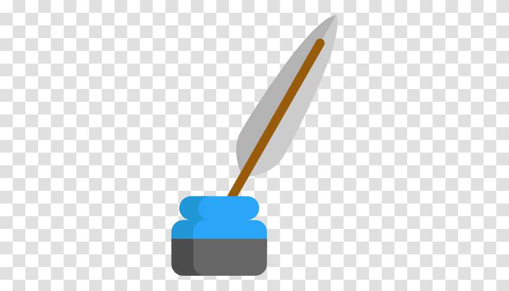 Quill Flat Icon, Shovel, Tool, Bottle, Ink Bottle Transparent Png