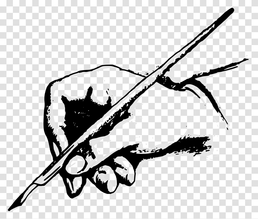 Quill Pen Writing Clip Art Writing Hand Clip Art, Bow, Leisure Activities, Weapon, Weaponry Transparent Png