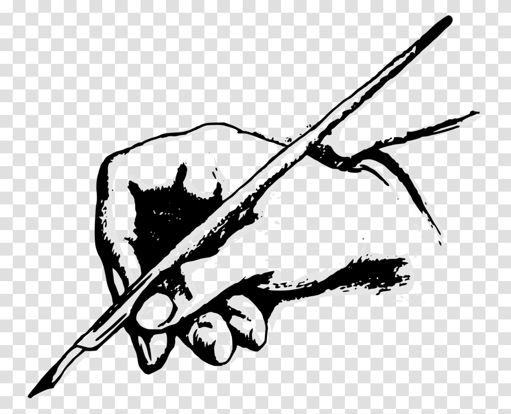 Quill Pens Paper Writing Writer, Stencil, Leisure Activities, Musical Instrument Transparent Png