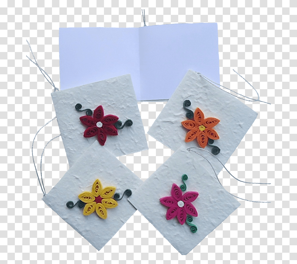 Quilled Flower Gift Tags Earrings, Paper, Envelope, Mail, Greeting Card Transparent Png