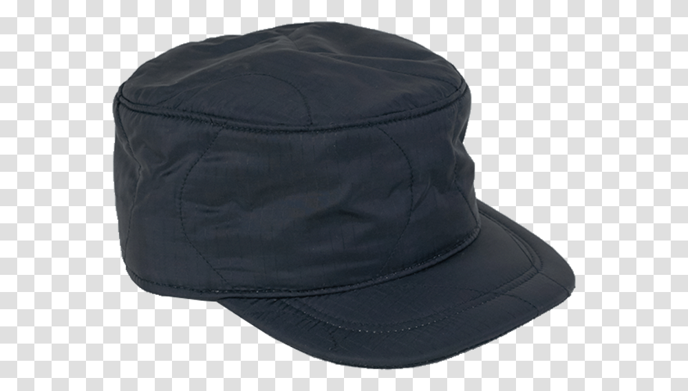 Quilted Military Hat In Black Nylon Baseball Cap, Apparel, Sun Hat Transparent Png