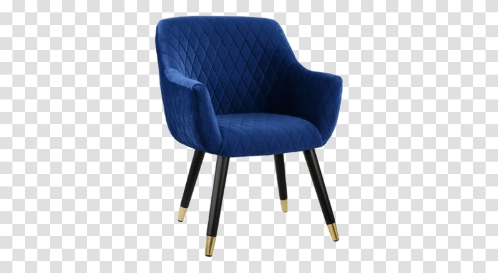 Quilted Velvet Dining Chair, Furniture, Armchair Transparent Png