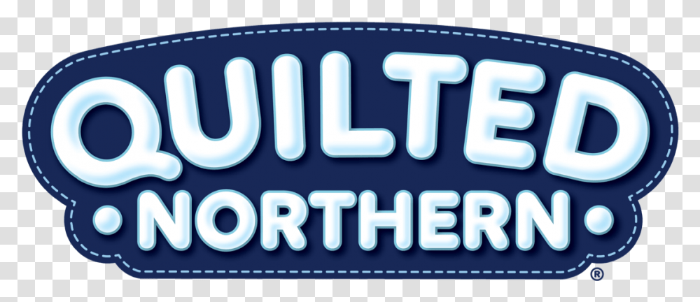 Quiltednorthern Logo Electric Blue, Word, Label, Sticker Transparent Png