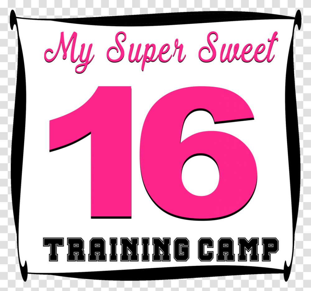 Quince Amp Sweet 16 Training Camp Banner, Number, Cushion Transparent Png