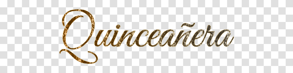 Quinceanera 15 Birthday Spanish Gold Togetherness, Label, Alphabet, Calligraphy Transparent Png