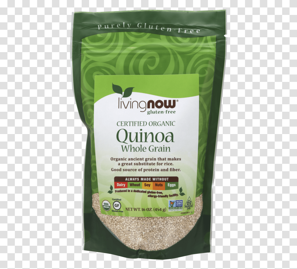 Quinoa Organic Gluten Free, Plant, Flour, Powder, Food Transparent Png