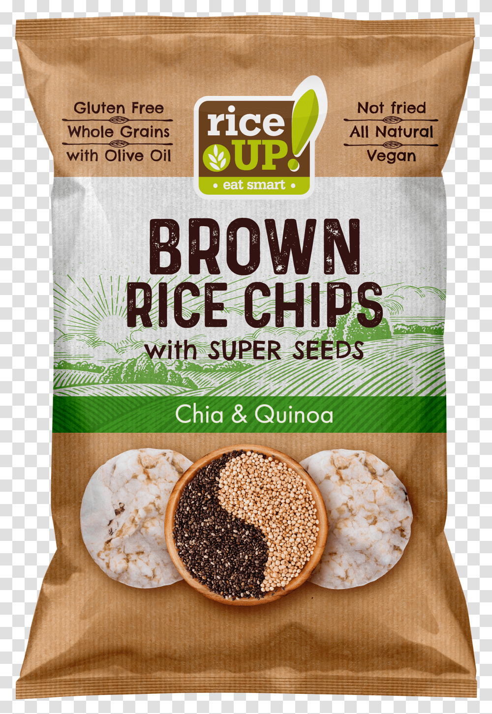 Quinoa Rice Up Brown Rice Chips Transparent Png
