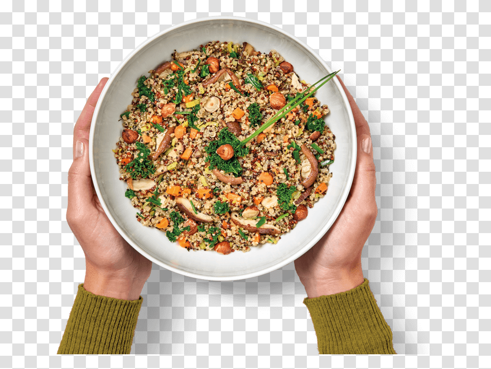 Quinoa Shiitake Side Dish, Plant, Produce, Food, Person Transparent Png