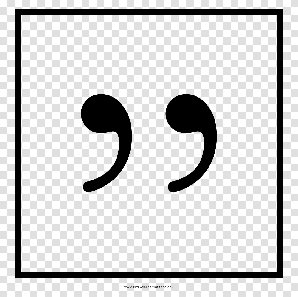 Quotation Marks Coloring Page, Gray, World Of Warcraft Transparent Png