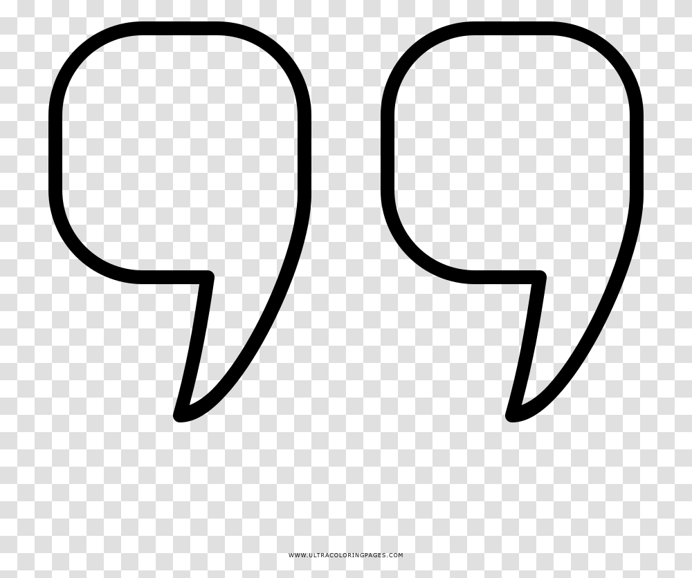 Quotation Marks Coloring Page, Gray, World Of Warcraft Transparent Png