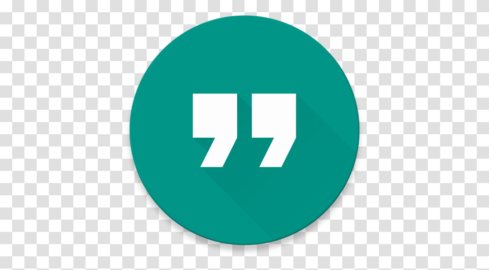 Quote Widget For Android Apps On Google Play Quotation Mark Green Screen, First Aid, Text, Hand, Symbol Transparent Png