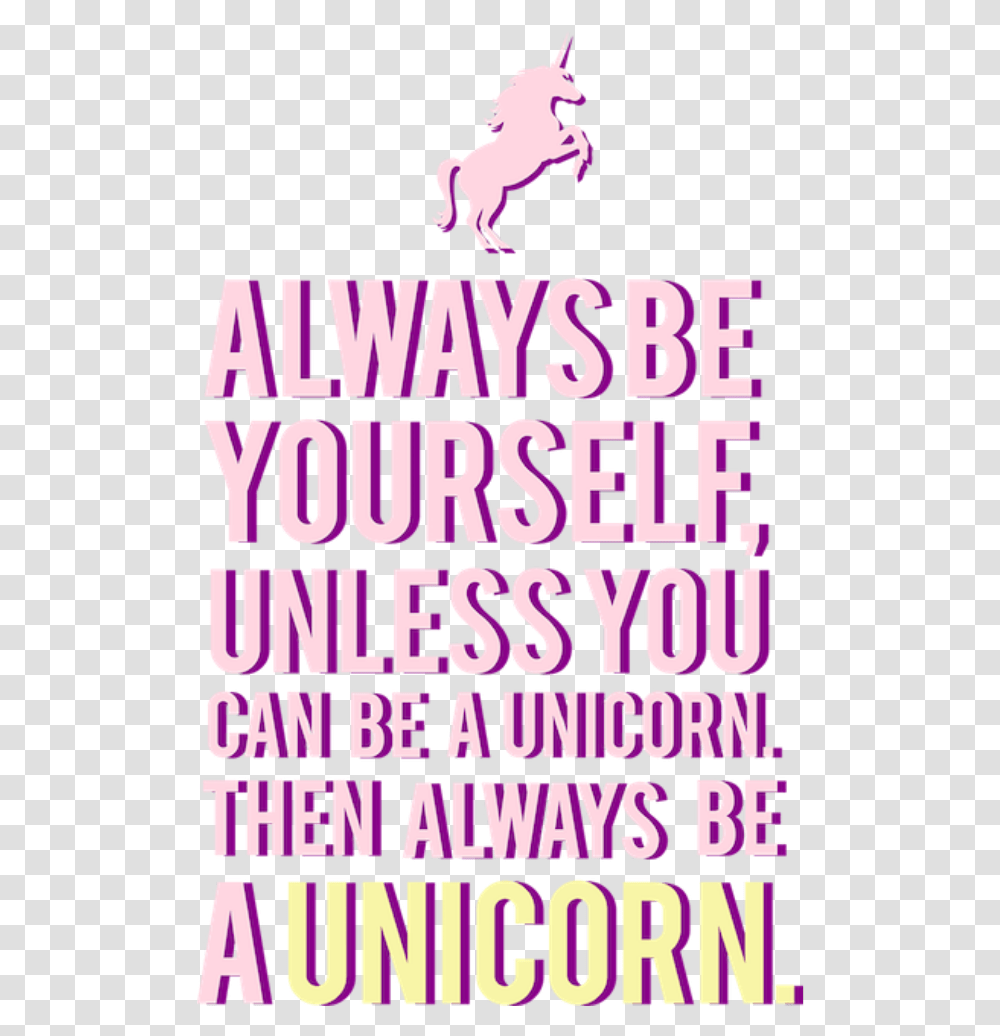 Quotes Unicorn Unicorn Cute Pink Calligraphy, Word, Alphabet, Purple Transparent Png