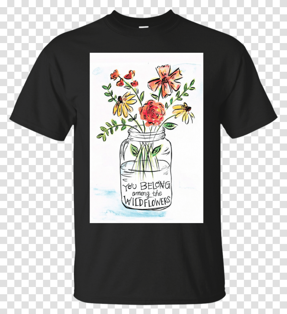 Quotes With Flower Drawings, Apparel, T-Shirt, Rose Transparent Png