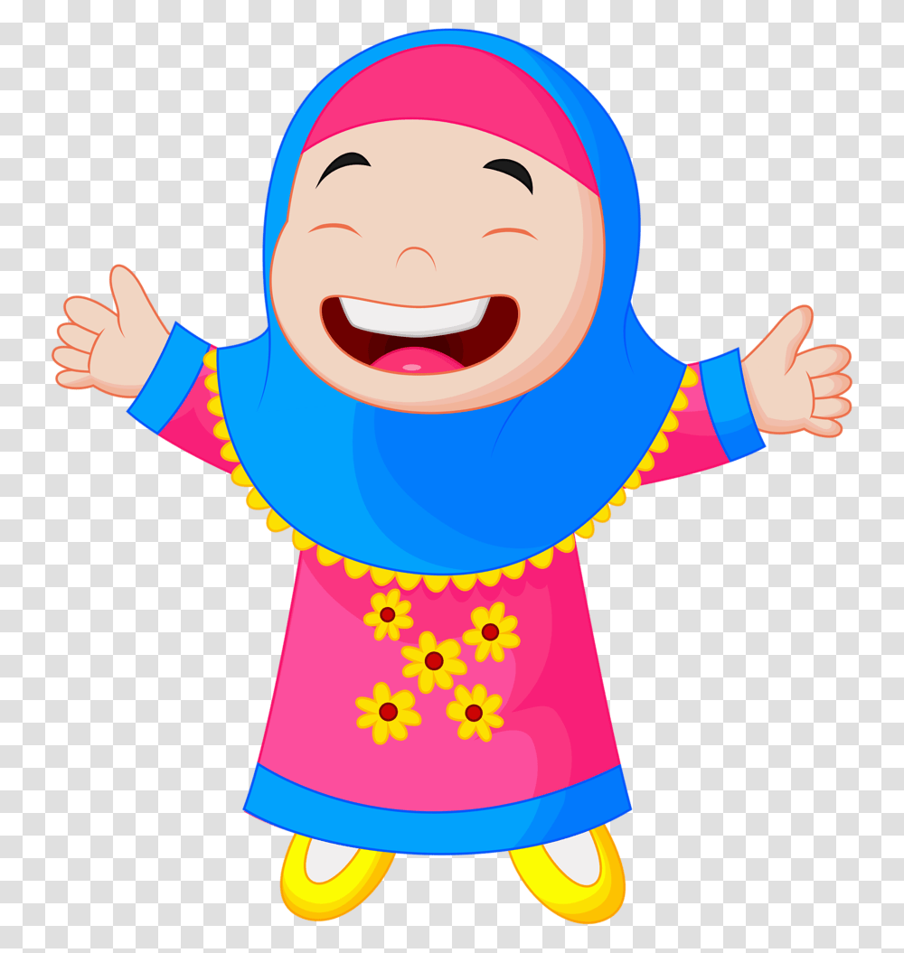 Quran Clipart Muslim Child Cartoon, Face, Performer, Costume, Portrait Transparent Png