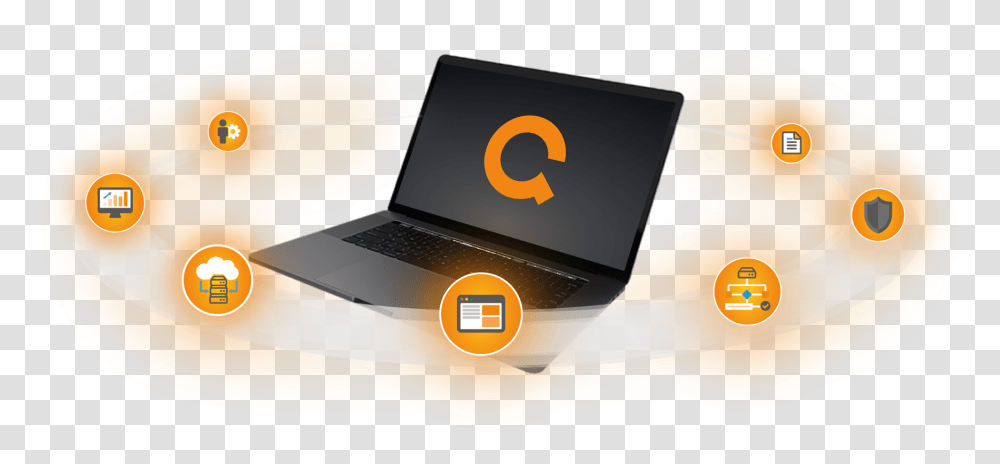 Qvest Cloud Animation Laptop 3d, Pc, Computer, Electronics, Metropolis Transparent Png